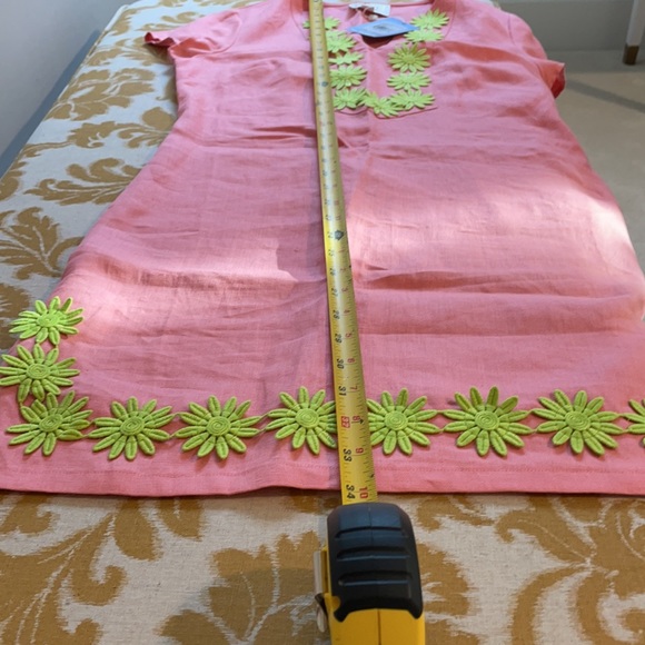 🎉NWT Sail to Sable Coral 🪸 Linen Dress - Embroidered Details 👗 - Picture 13 of 13